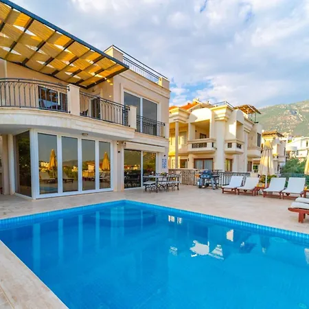 Villa A Luxurious Sea View Within Walking Distance To Town In Kalkan Kalamar Kas